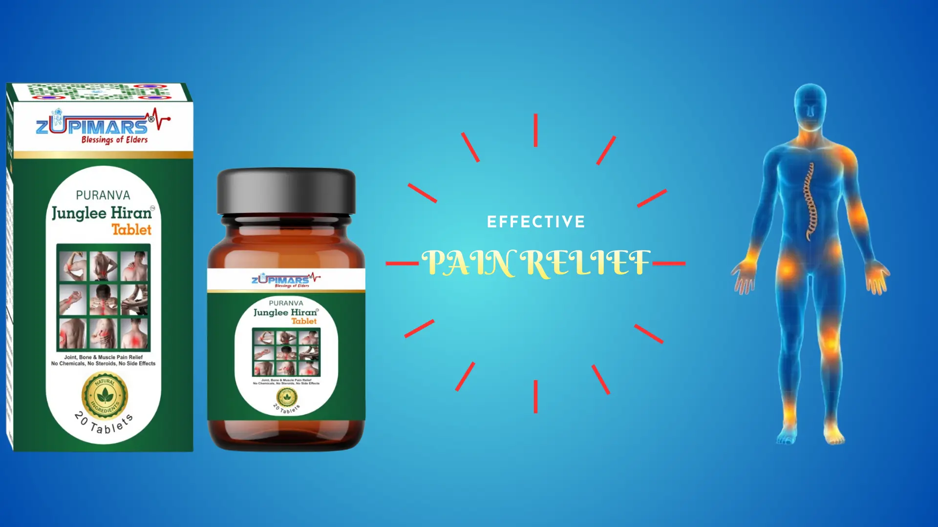 Zupimars Mrigadhavni Joint Care Granules for joint pain relief and mobility support.