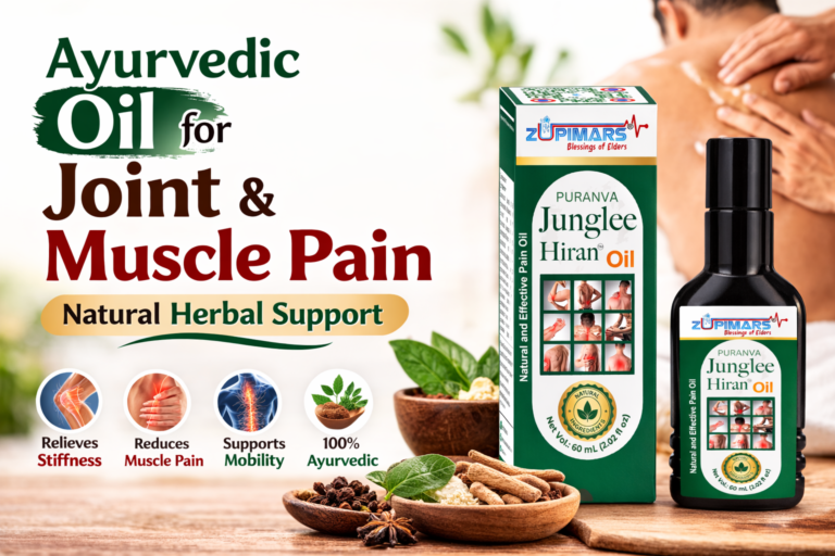 Puranva Junglee Hiran Oil Ayurvedic herbal oil for joint and muscle pain relief
